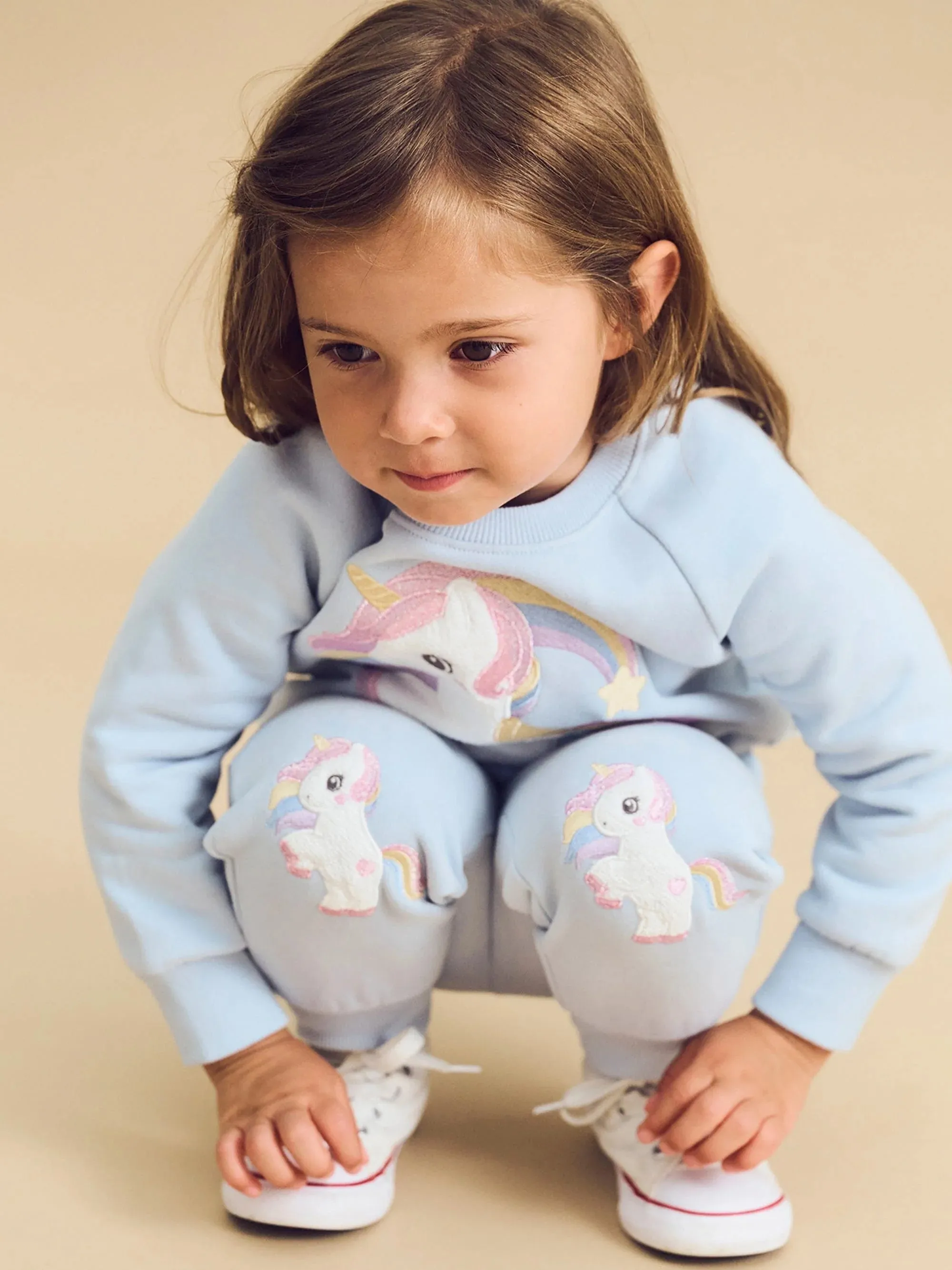 Rainbow Unicorn Sweatshirt - Ice Water