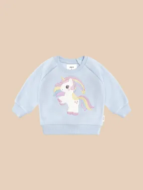 Rainbow Unicorn Sweatshirt - Ice Water