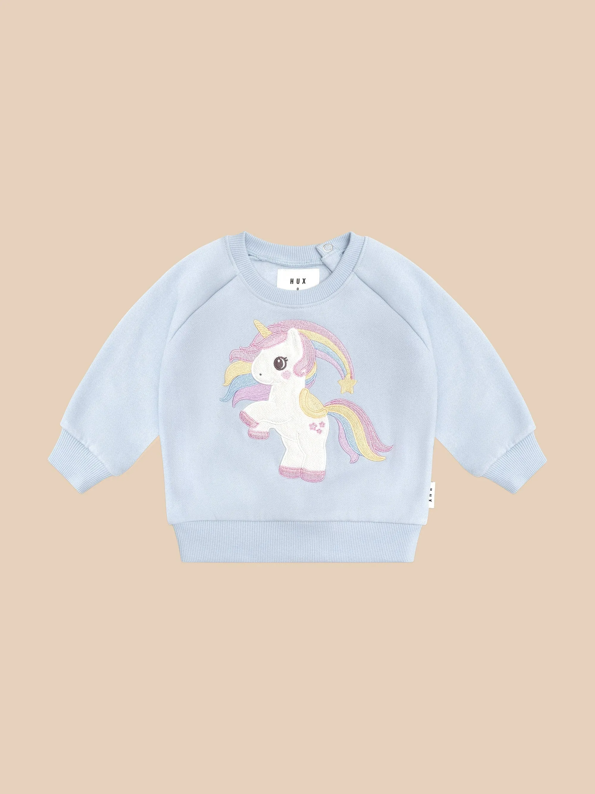 Rainbow Unicorn Sweatshirt - Ice Water