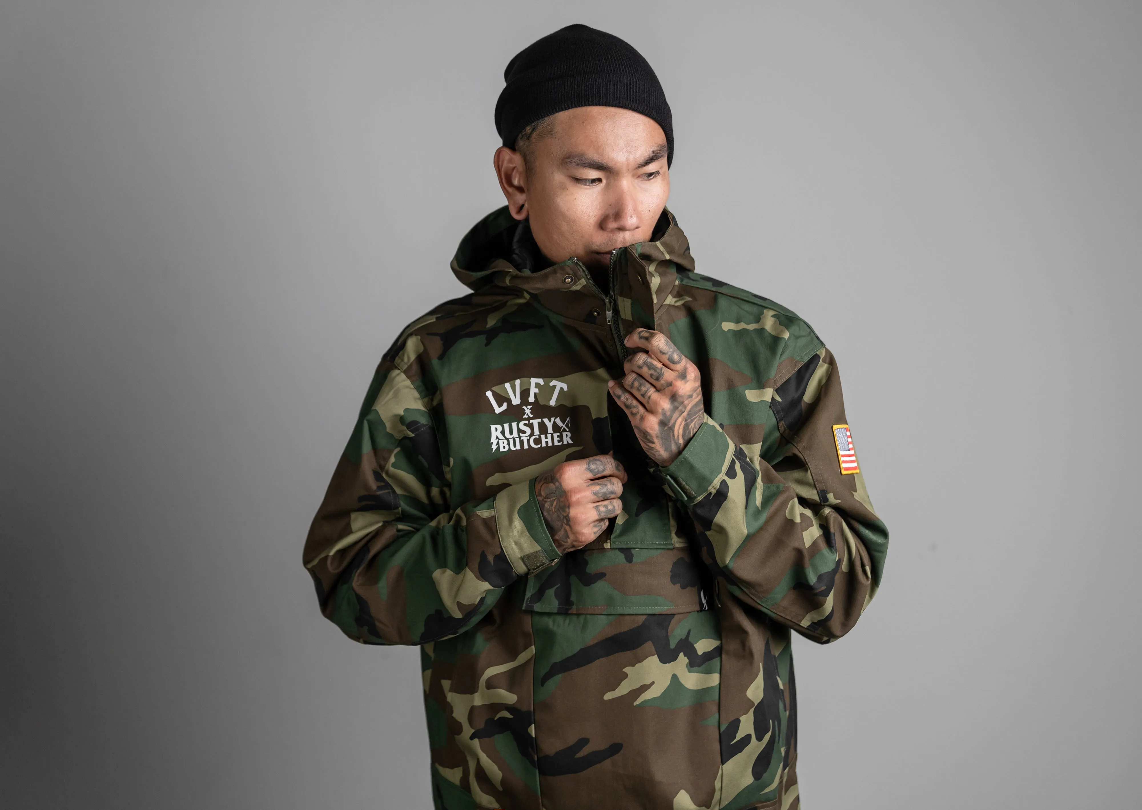 RB x LVFT Anorak Jacket - Camo