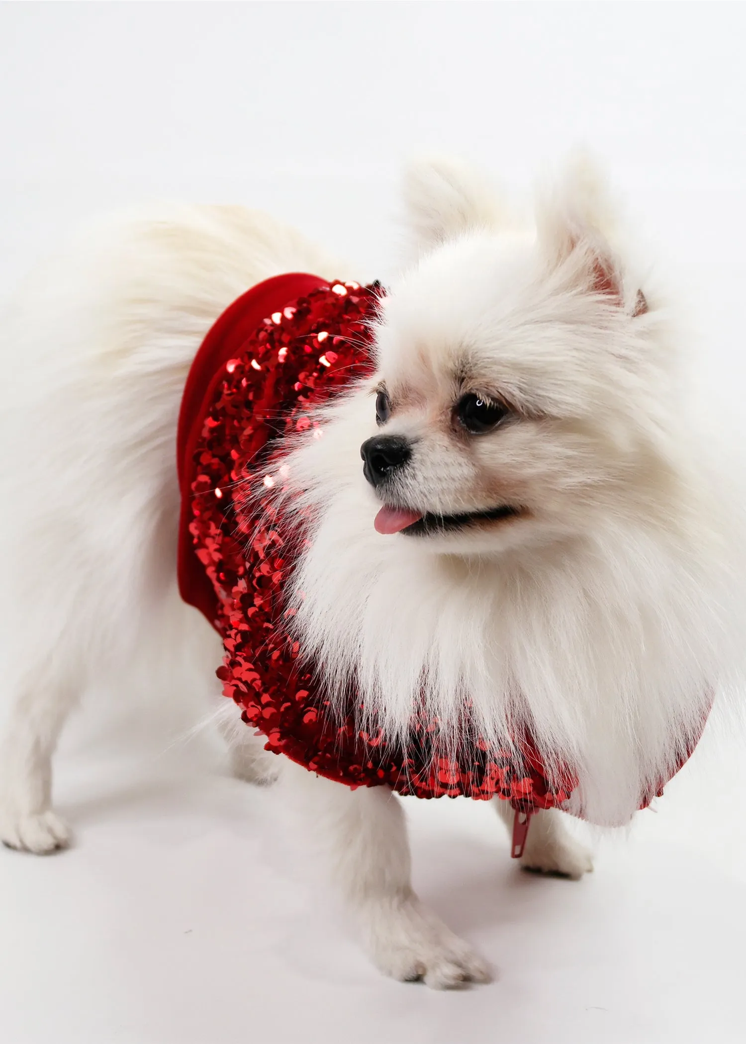 RED SEQUINED PARTY JACKET