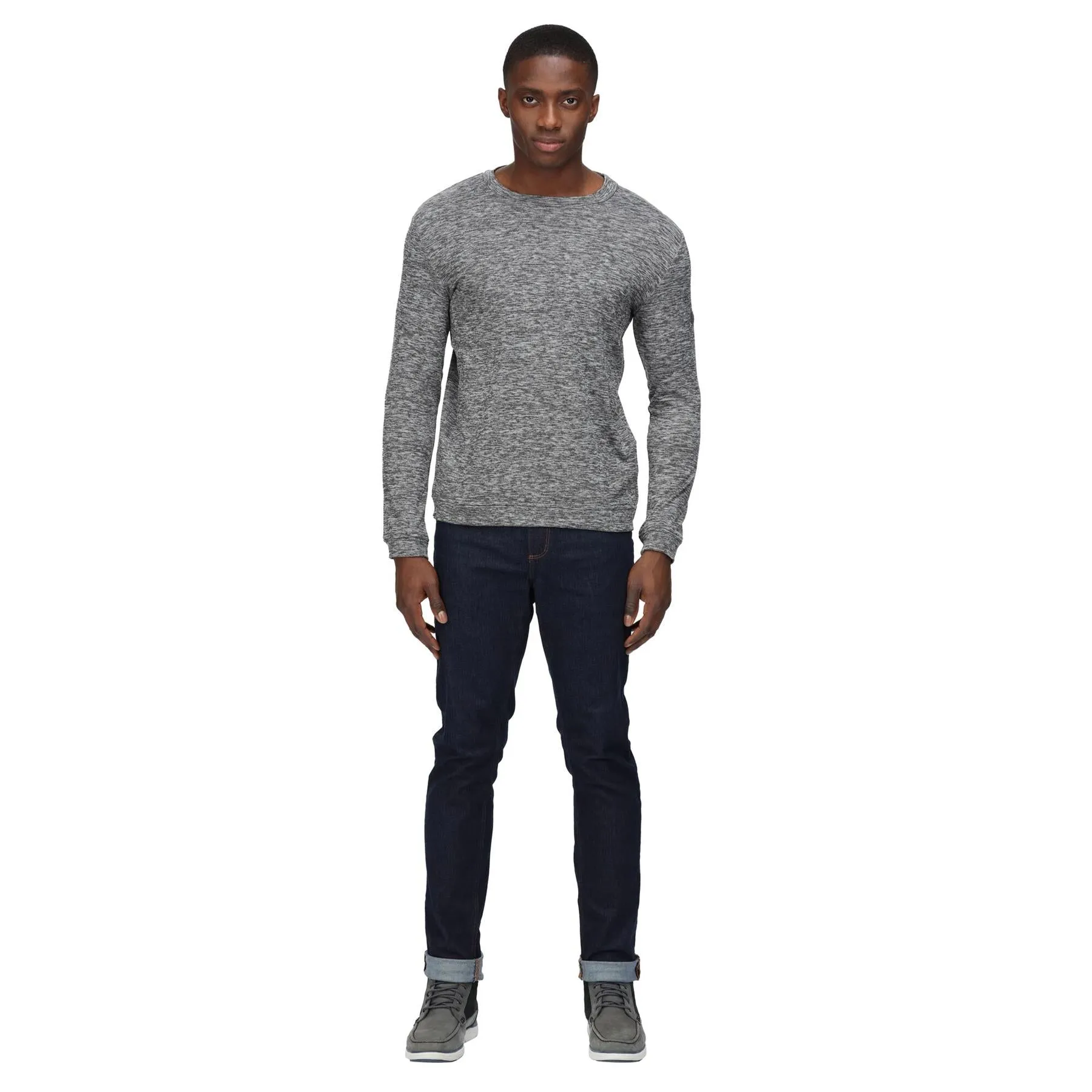 Regatta Leith Mens Crew Neck Sweatshirt Top Crew Neck