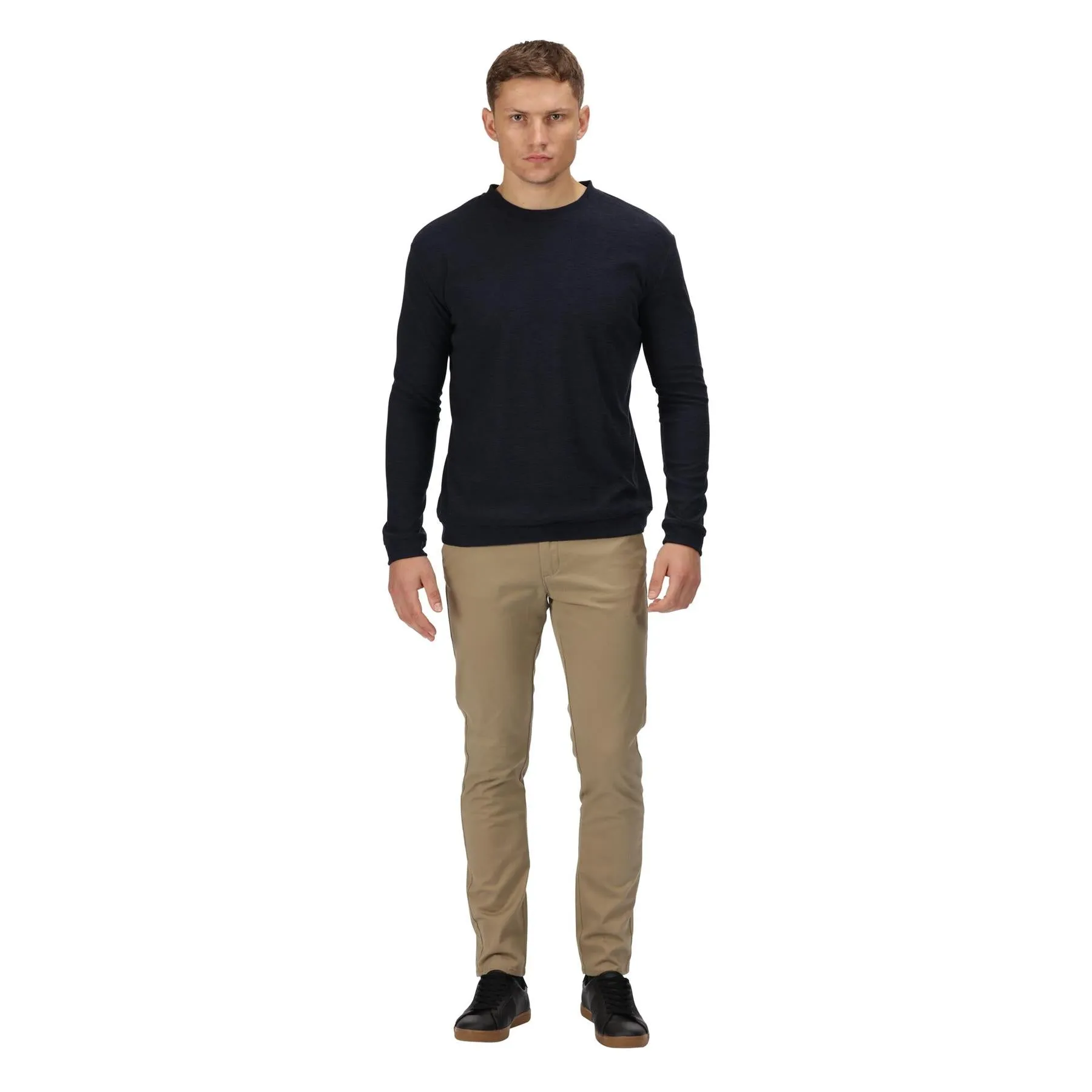 Regatta Leith Mens Crew Neck Sweatshirt Top Crew Neck