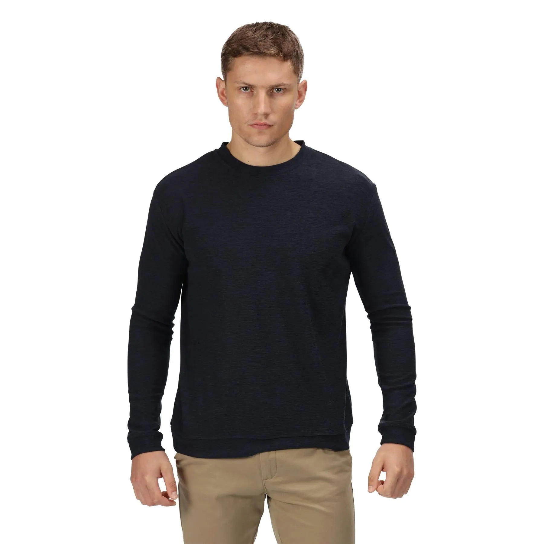 Regatta Leith Mens Crew Neck Sweatshirt Top Crew Neck