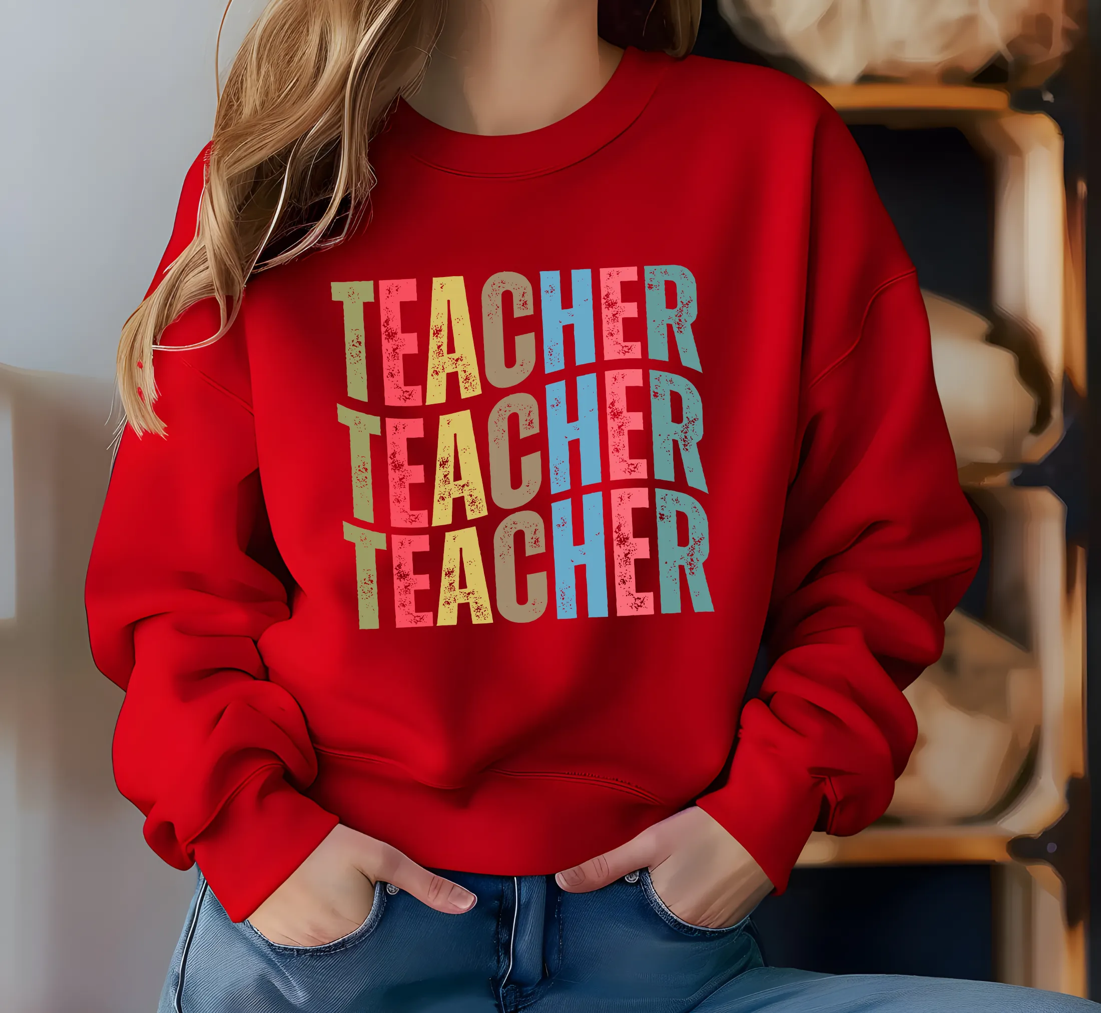 Retro Teacher Sweatshirt Gifts for Teachers