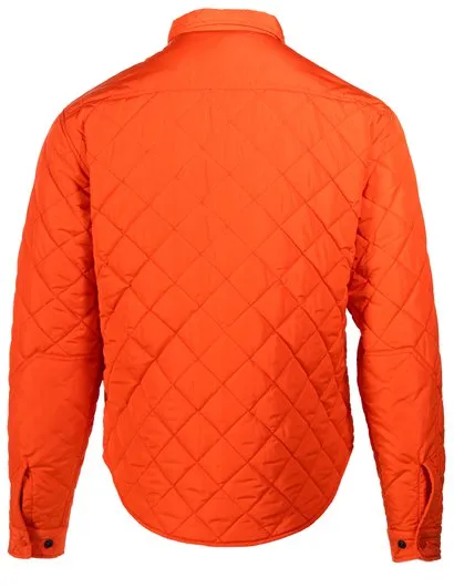 Schott NYC Quilted Shirt Jacket - Orange