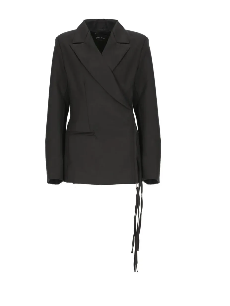 Shaped Jacket in Black by Andrea Ya'aqov