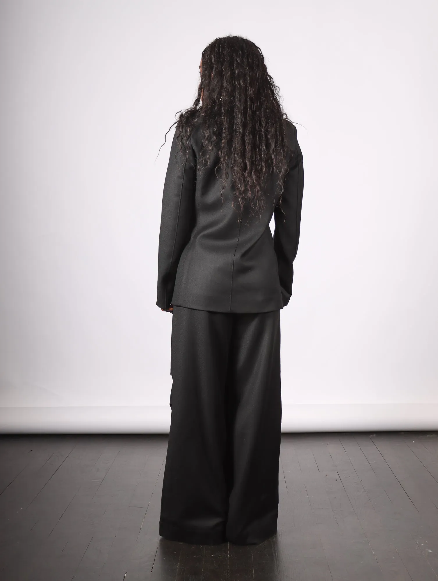 Shaped Jacket in Black by Andrea Ya'aqov