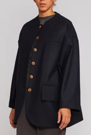 Shosh Midnight Oversized Wool Jacket