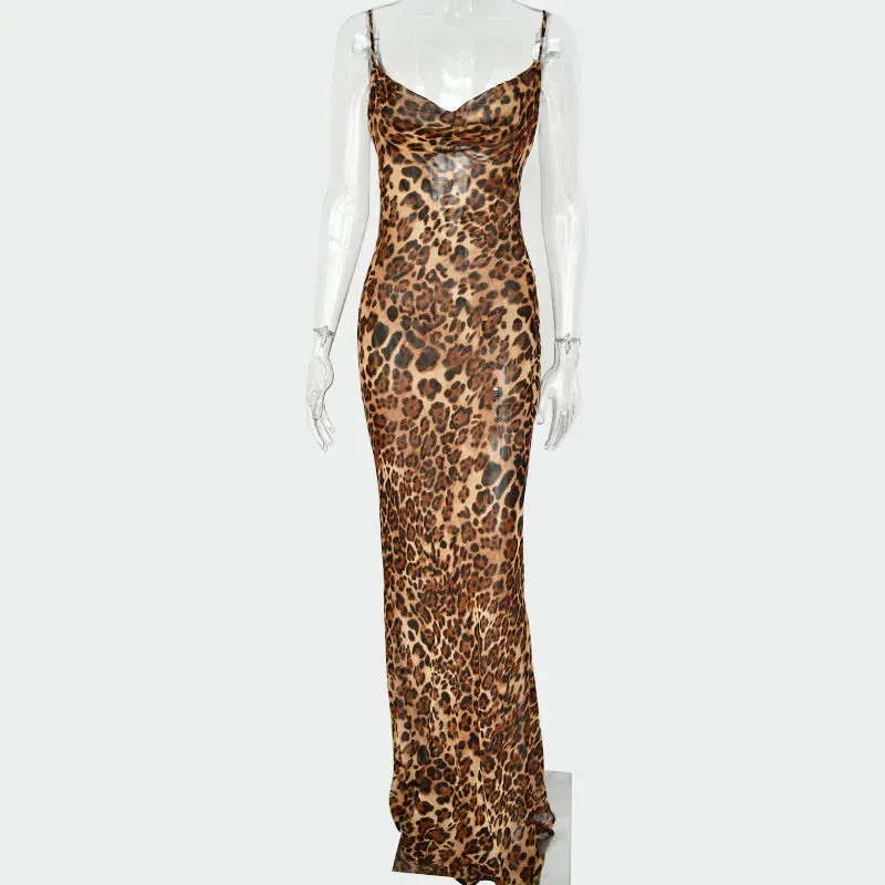 Slink- the Leopard Print Bias Cut Satin Slip Dress 3 Color Ways