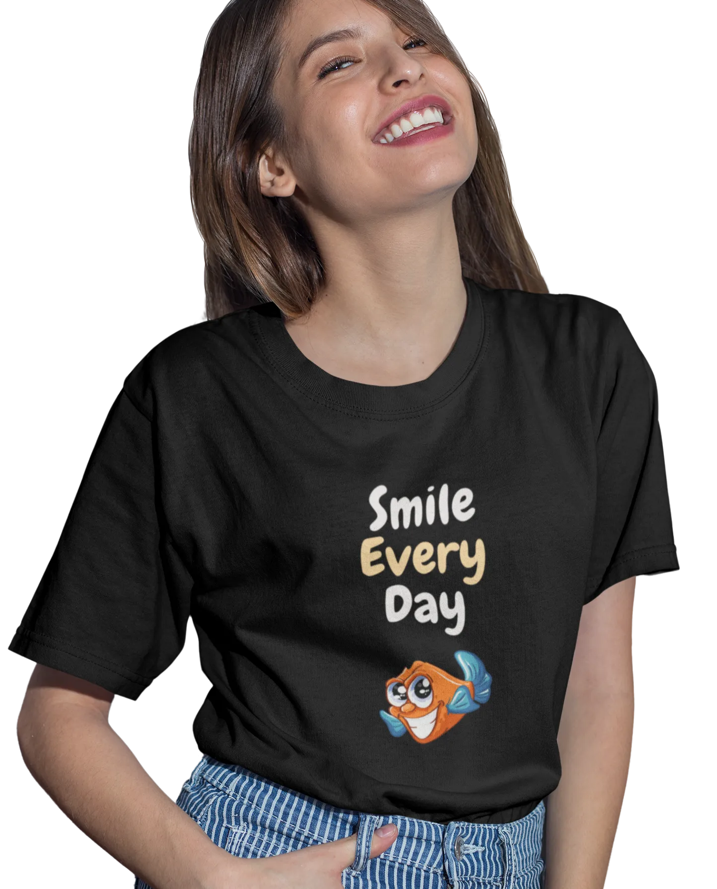 Smiley T Shirt for Women D20