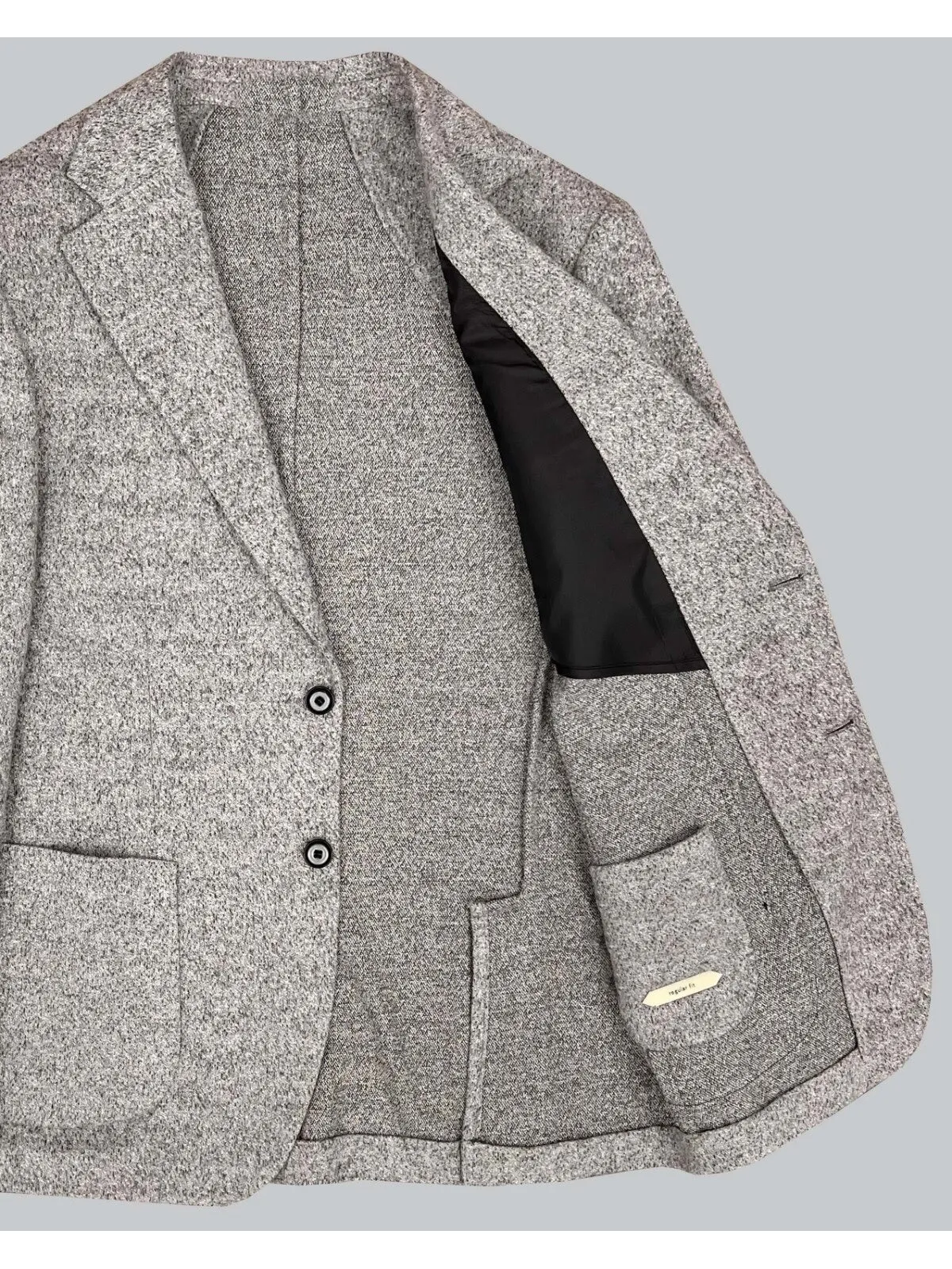 Soft Wool Blazer - Light Grey