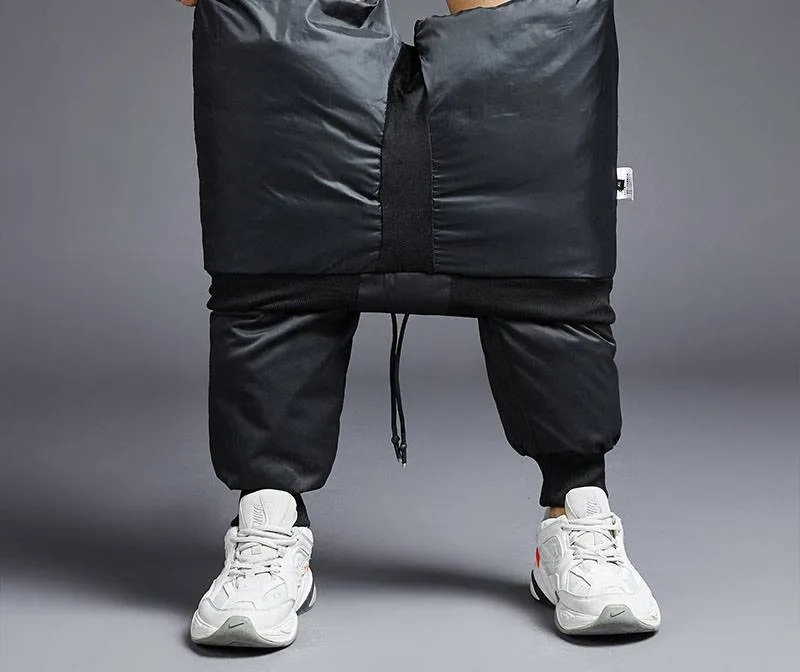 Solid Pocket Style Down Jogger Pants