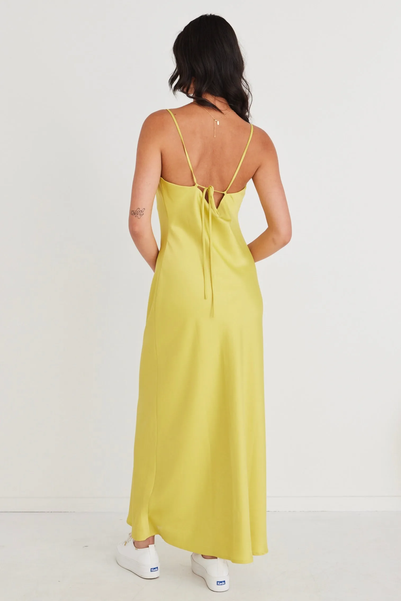 Sovereign Citron Strappy Maxi Dress