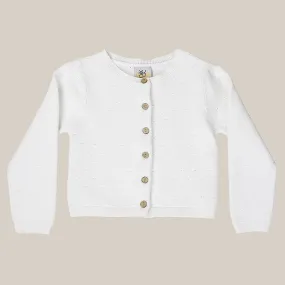 Stay Cozy Knit Sweater in White TODDLER GIRLS