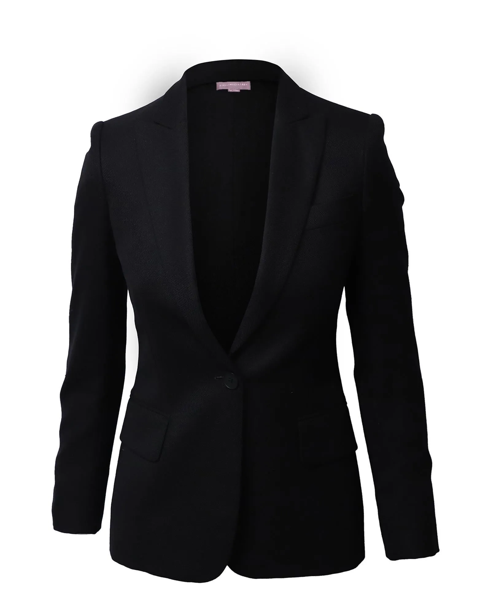 Stella McCartney Womens Tailored Blazer in Black - Sustainable and Stylish