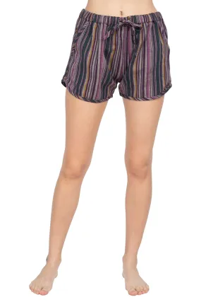 Stripe Binding Cotton Shorts