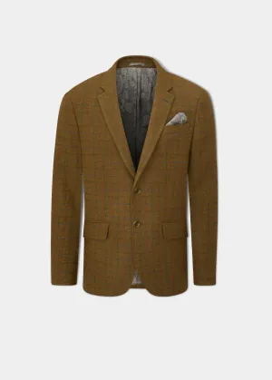 Surrey Tweed Lined Blazer In Moor - Regular Fit