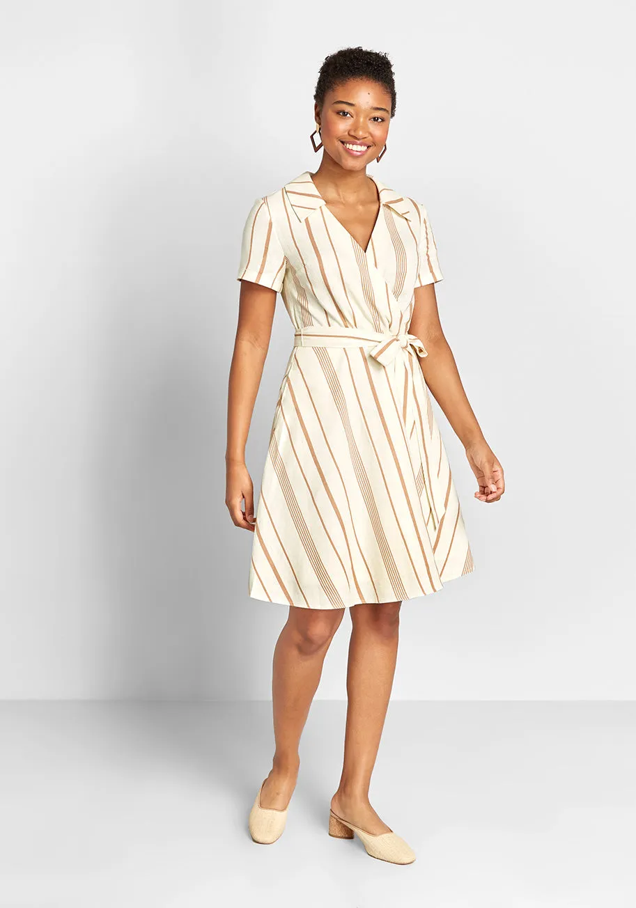 Sweet Surprise Faux-Wrap Dress