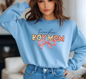 Teacher Boy Mom Sweatshirt