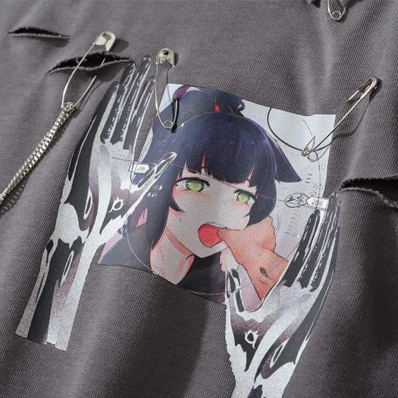 Techwear Ahegao Sweatshirt