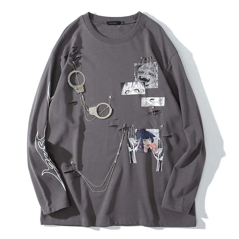 Techwear Ahegao Sweatshirt