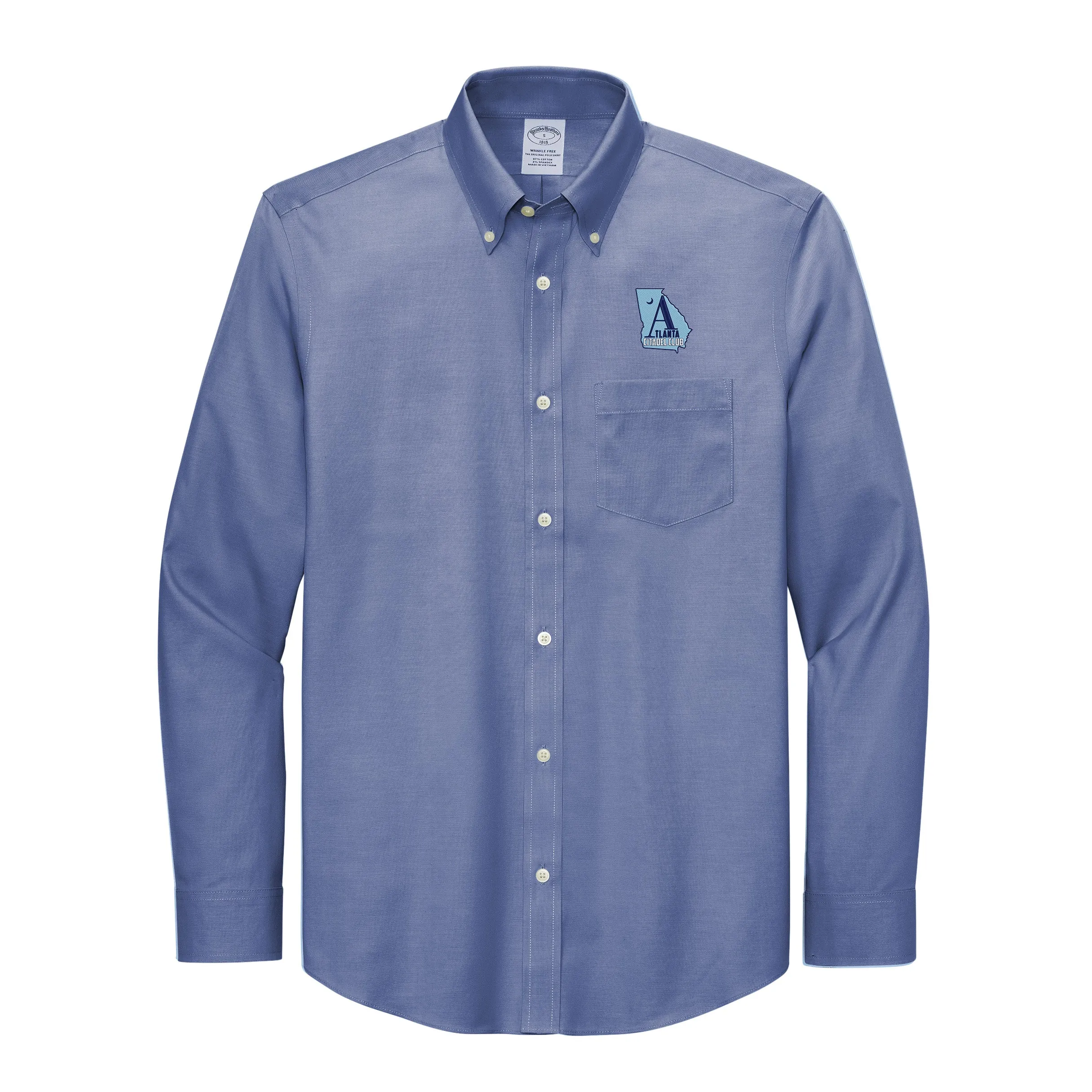 The Citadel , Atlanta Citadel Club, Brooks Brothers® Wrinkle-Free Stretch Pinpoint Shirt