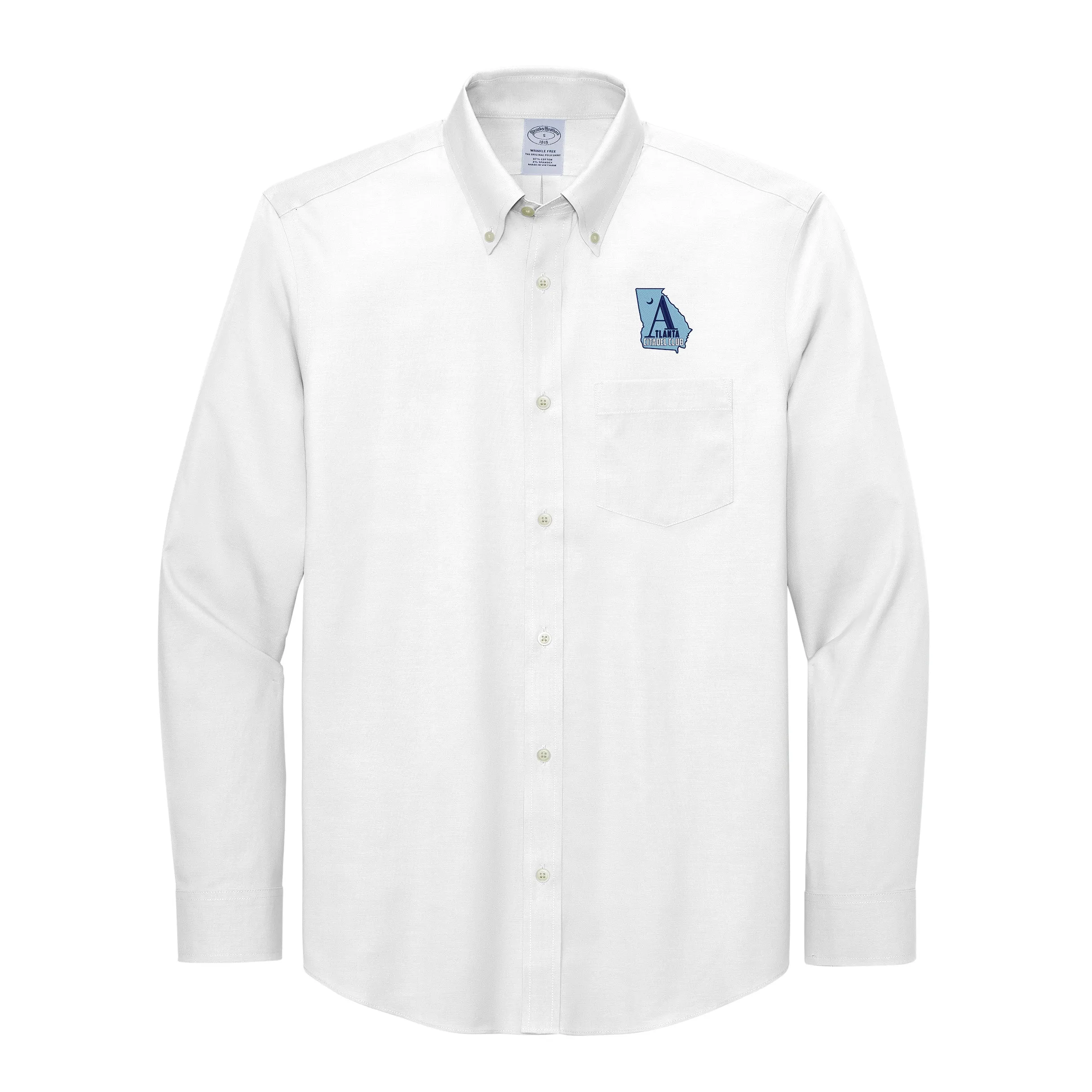 The Citadel , Atlanta Citadel Club, Brooks Brothers® Wrinkle-Free Stretch Pinpoint Shirt