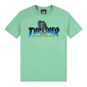 Thrasher Leopard Mag T Shirt Mint