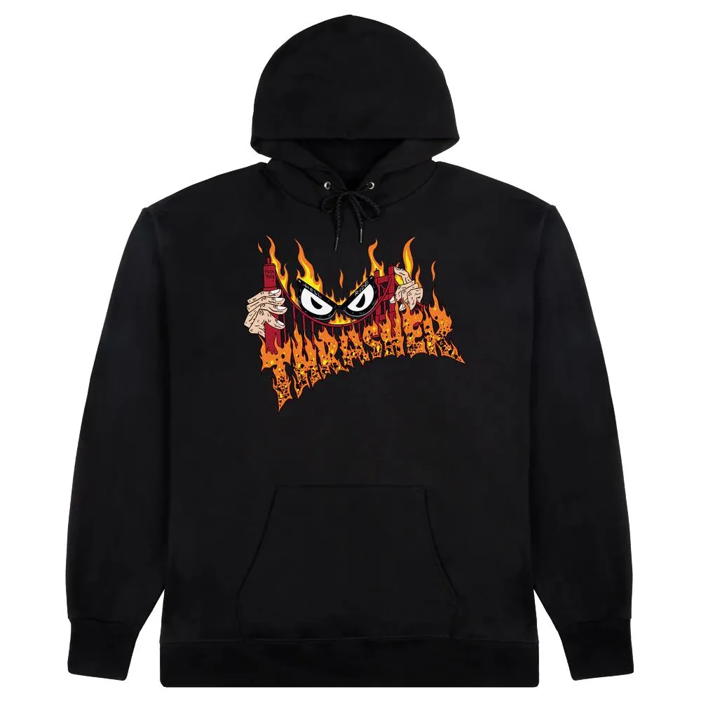 Thrasher Magazine Hooded Sweatshirt Sucka Free By Neckface Black