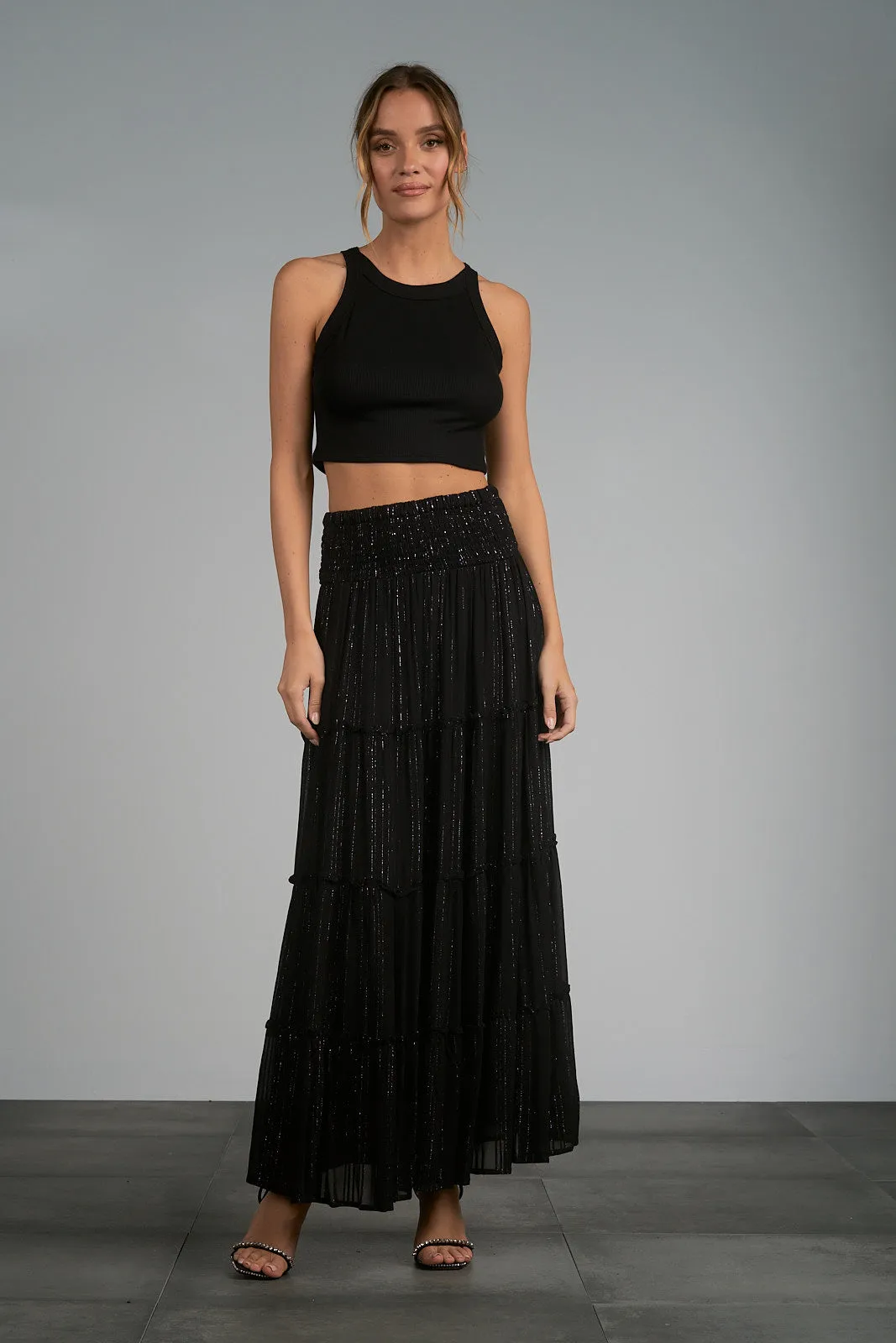 Tiered Maxi Skirt