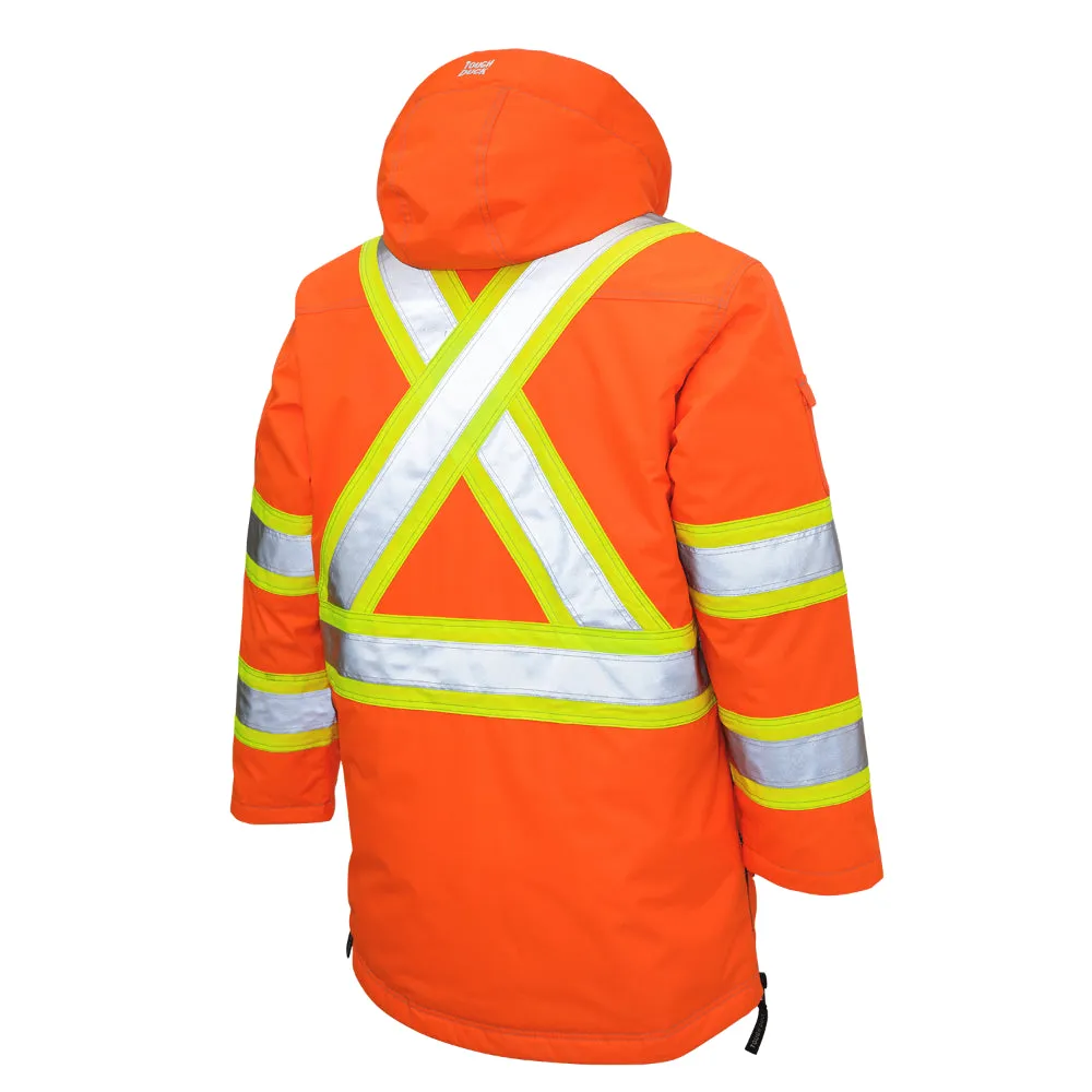 Tough Duck Safety Down Filled Parka Jacket with Quick Release Hood - SJ39