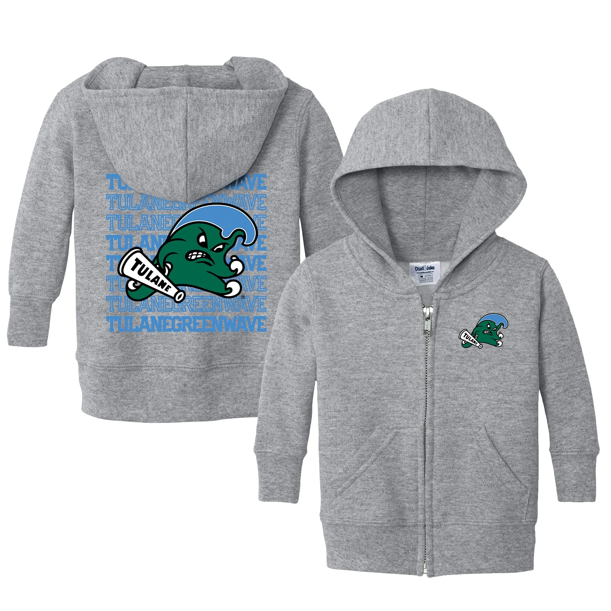 Tulane Green Wave Retro Infant Full-Zip Sweatshirt