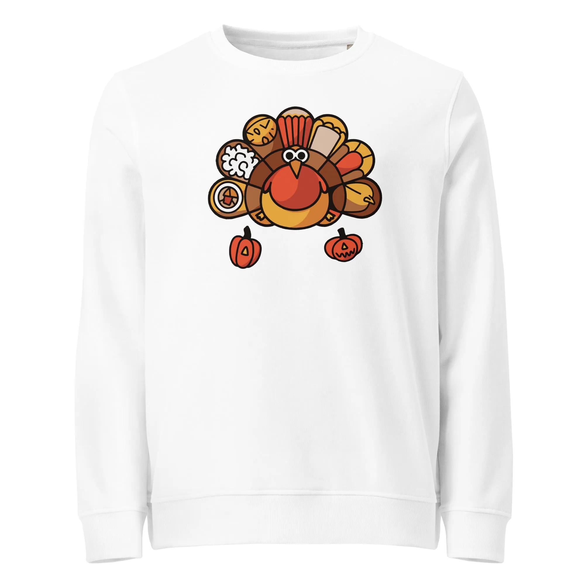 Turkey Feast Graphic Men Organic sweatshirt