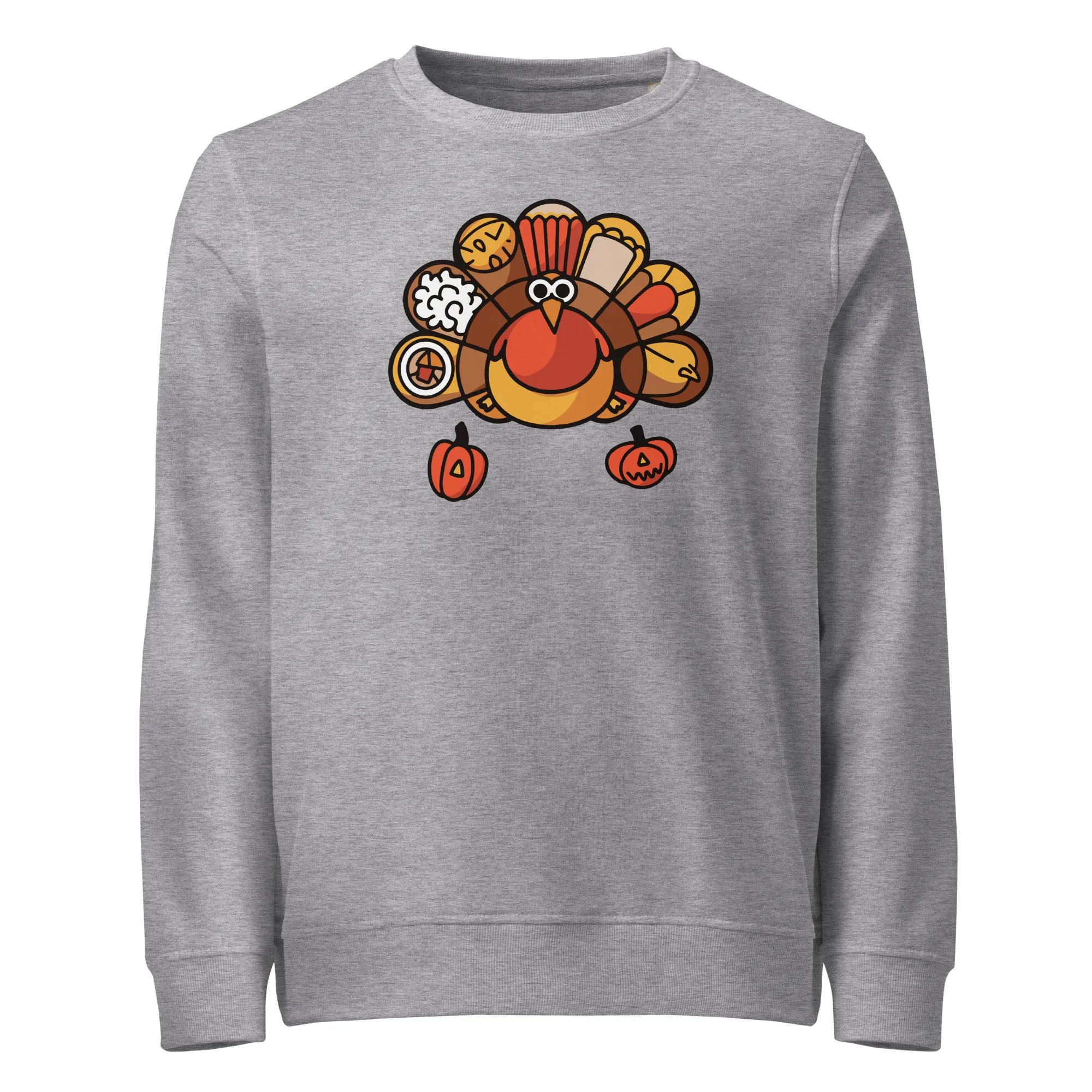 Turkey Feast Graphic Men Organic sweatshirt