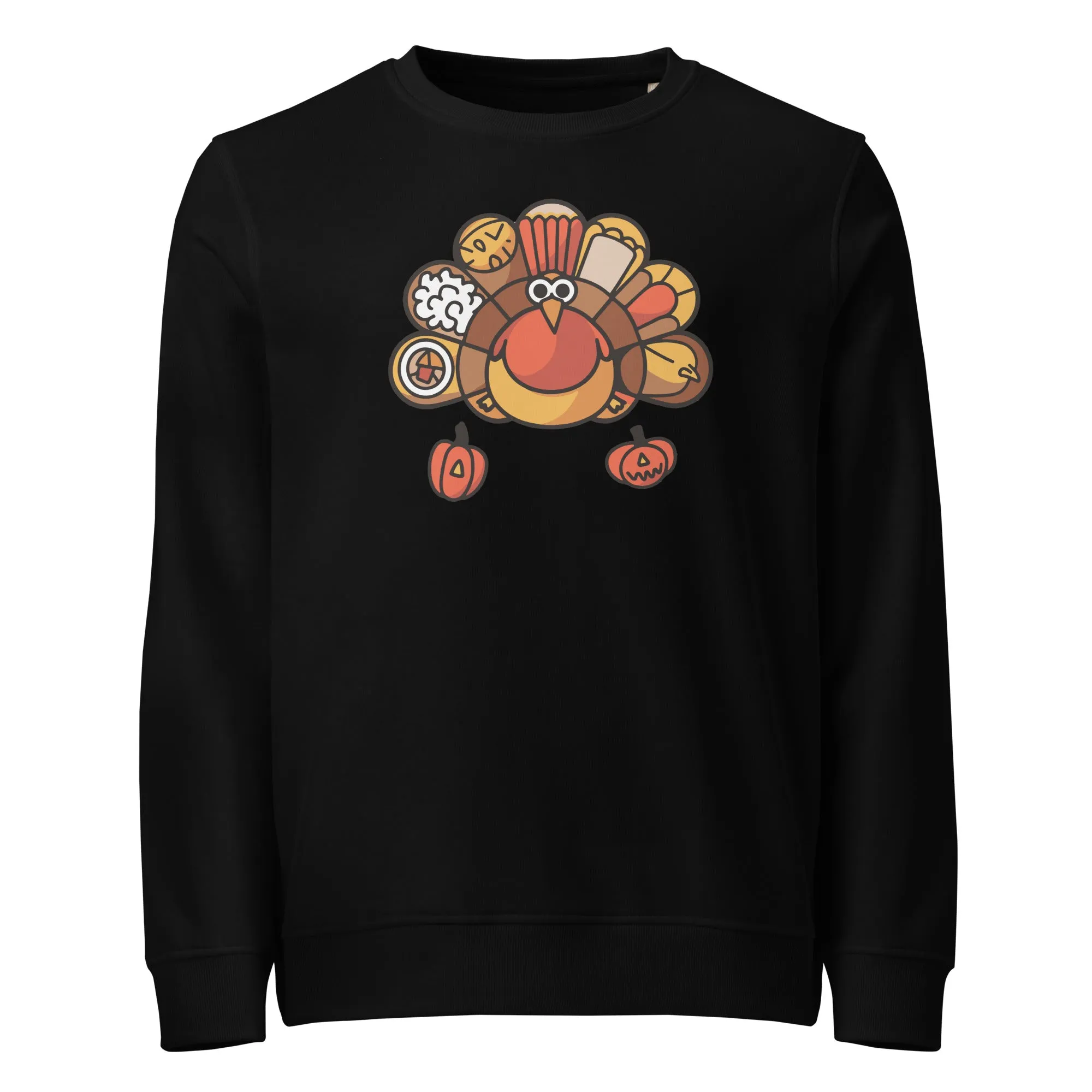 Turkey Feast Graphic Men Organic sweatshirt