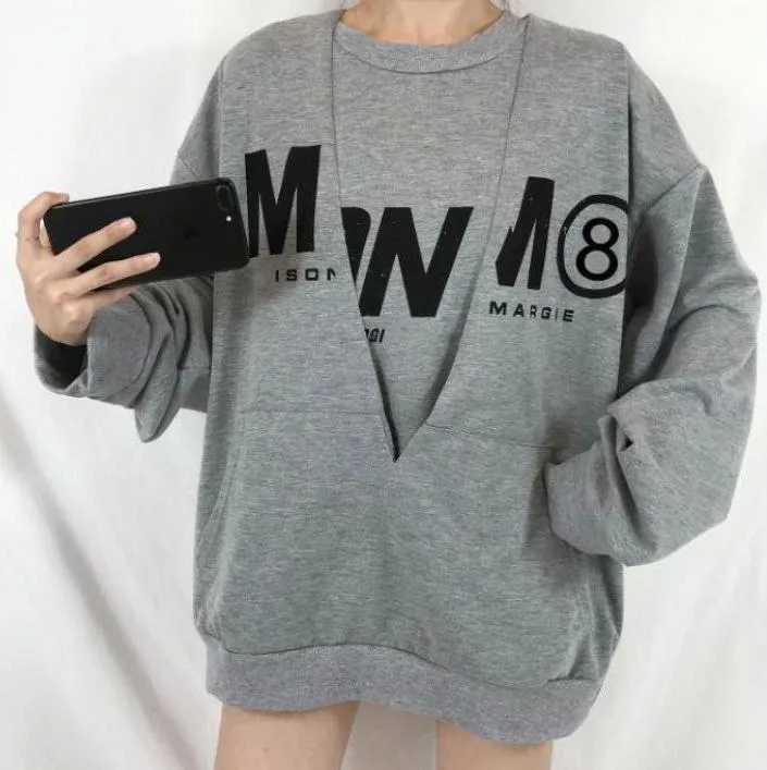 Two Pieces Suit Tank Top And Oversized Sweatshirt