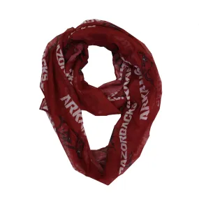 University of Arkansas Sheer Infinity Scarf