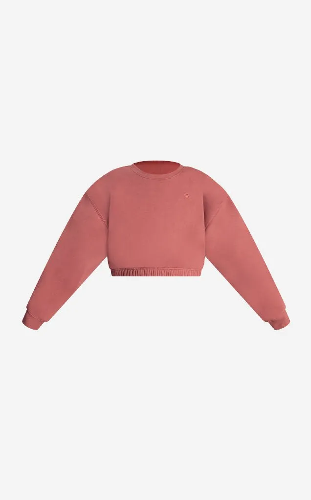 Vitality Cozy Crop Crew - Rosewood