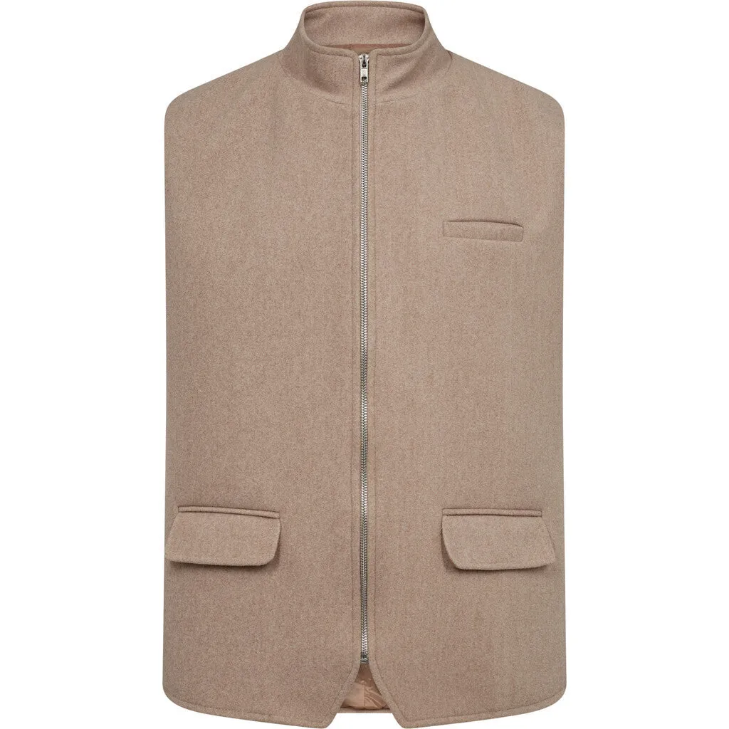 Wally Wool Vest - BGE Beige