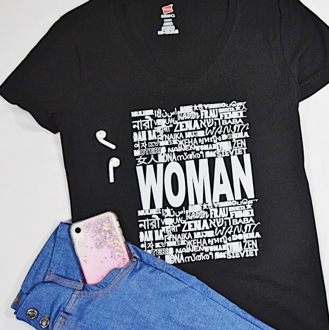 Woman in Every Language T-Shirt