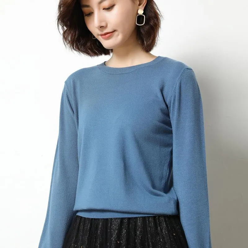 Women O-neck Long Sleeve  Sweater