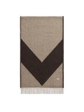 Women's Signature Merino Scarf - Taupe Chevron