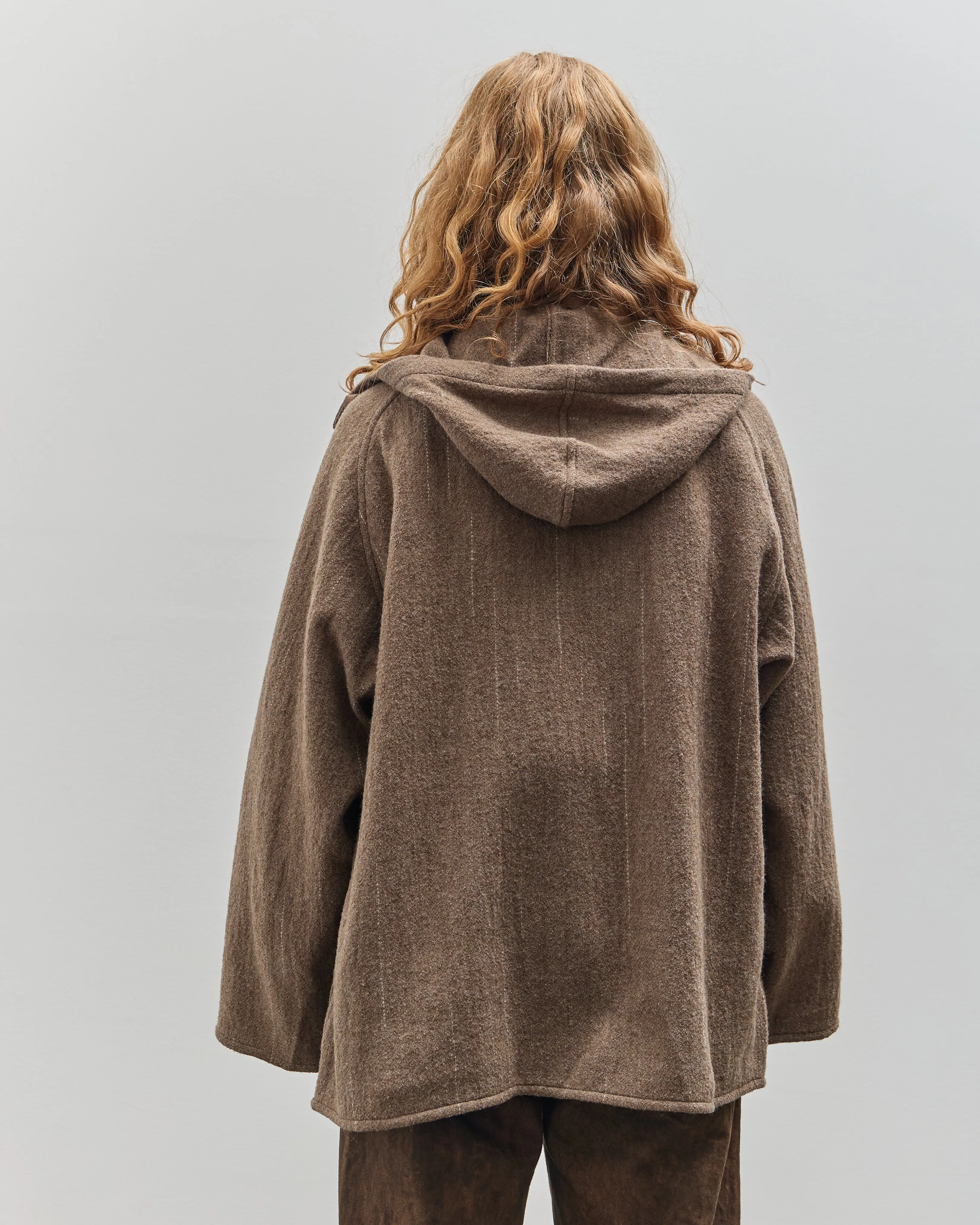 Yoko Sakamoto Kasuri Parka, Brown Broken Stripe